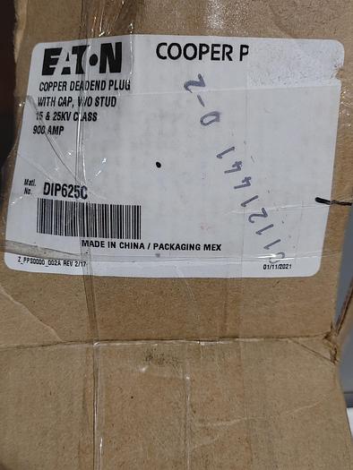Used EATON COOPER DIP625C DEADEND PLUG 16.2 KV L-G 125KV BIL (110)