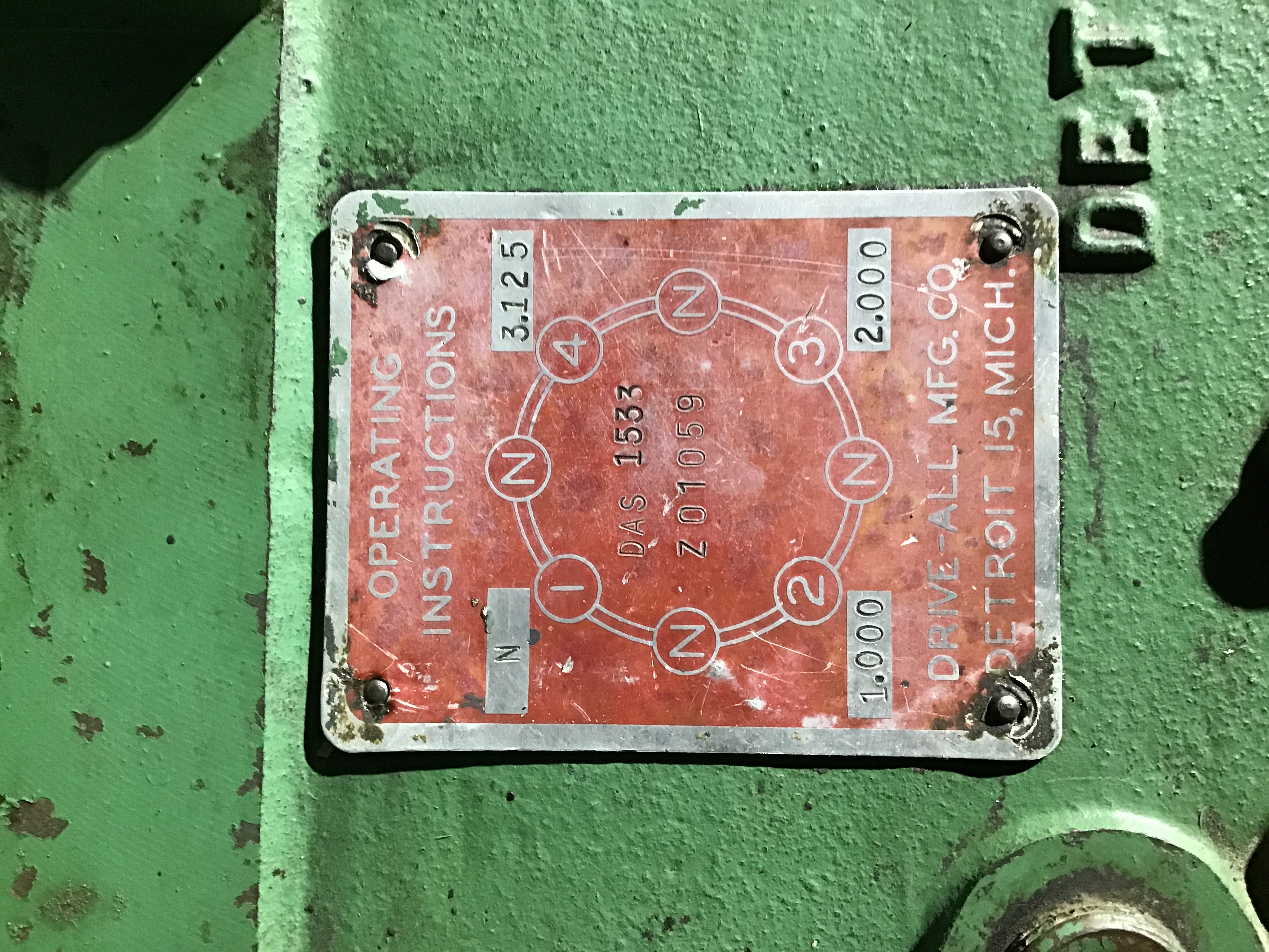 Used Drive-All Model DAS 1533 Transmission