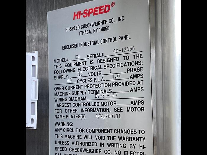 Used Mettler Toledo Hi Speed P2-80-121 Rev D, CM, CM-12666