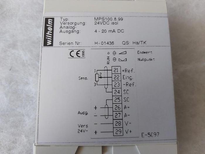 Sensor Transmitter, MPS100.8.99, Wilhelm,  new
