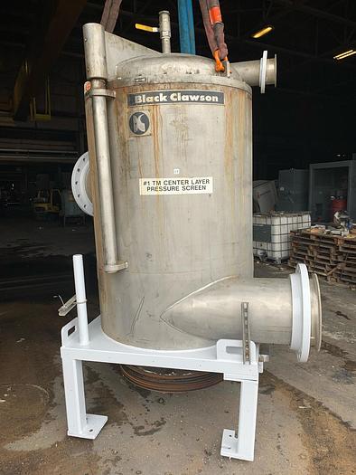 Used BLACK CLAWSON MODEL UV-500 PRESSURE SCREEN S/S 75HP
