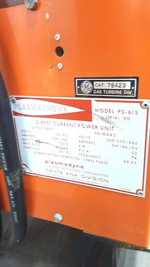 Used Plasma Cutting DC Power Supply 1000 Amp 40 Volt or 500 Amp 80 Volt Air Cooled