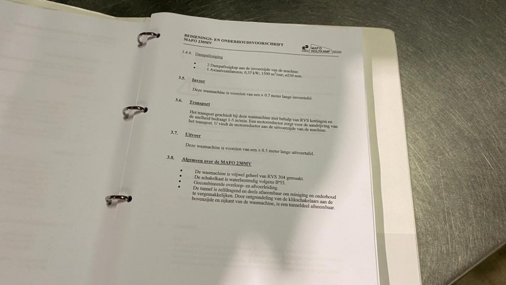 Used Mafo crate-washer