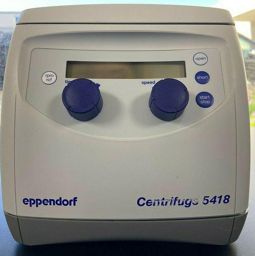 Used Eppendorf 5418 Centrifuge, Microfuge w/ Rotor