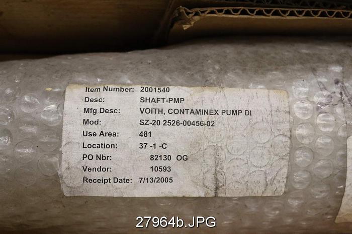 Used Voith--Shaft For Voith 20 C #27964
