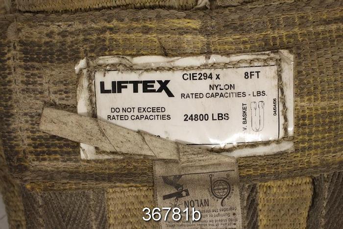 Used Liftex CIE294X Sling, 8' Length, V-Basket, 24800 Lb Capacity #36781