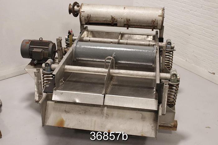 Used Black Clawson Wandel Vibrating Screen, .125" Holes #36857