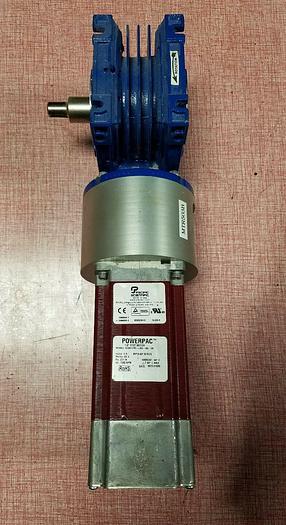 Used PACIFIC SCIENTIFIC K33HLFM-LNK-NS-00 POWERPAC STEP MOTOR w/ NRV/050 GEARBOX 5:1