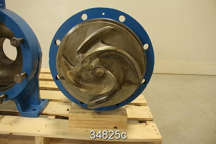 Used Goulds 3175 Pump, 4x6x14, 2/4 Vane, 13.5" Diameter Impeller #34825