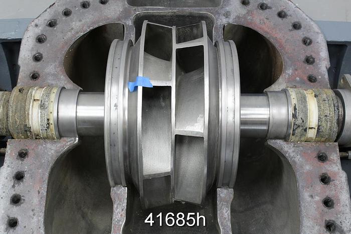 Used Sulzer ZUU-50 Double Suction Fan Pump, 20x24, Stainless Steel #41685