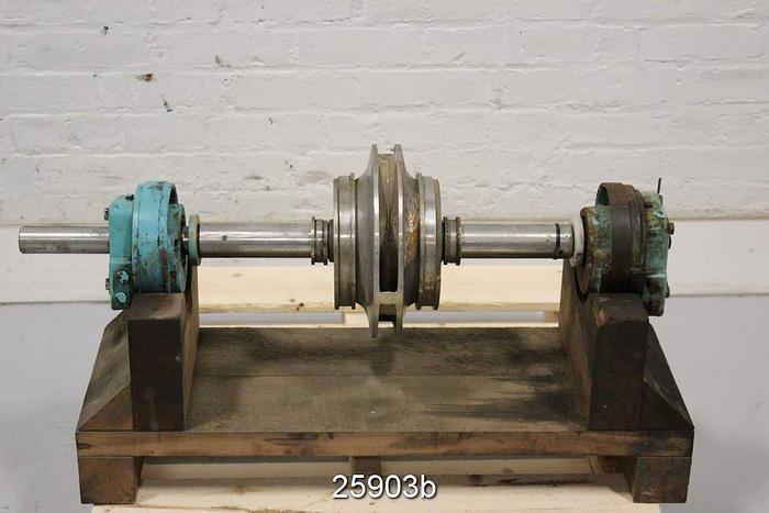 Used Goulds 3405 Goulds 3405 Rotating Assembly, 4X6X11, 4 Vane Impeller, 9 5/8" Diameter Impeller, Stainless Steel Impeller #25903