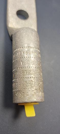 Used LOTOF8 Blackburn ALS-6 Aluminum Lug Long Barrel 2-Hole 1/2" 1/0 AWG 1/0 ACSR(201