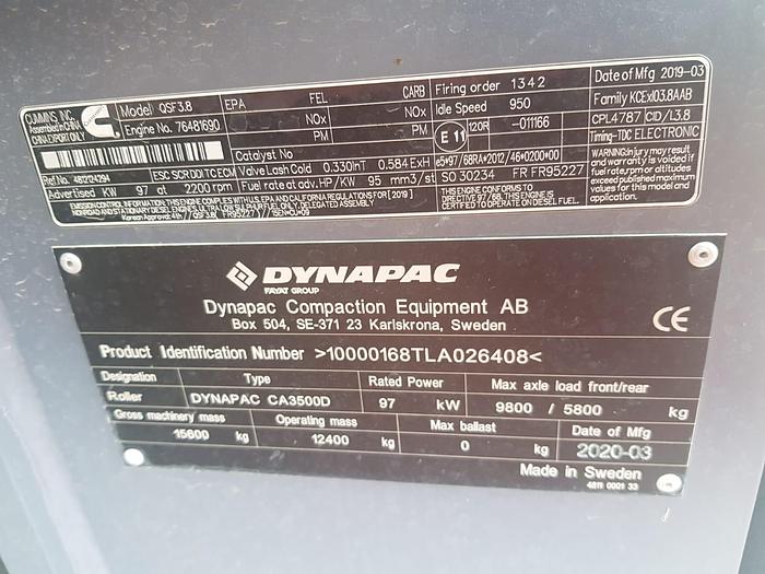 Used Dynapac CA3500D