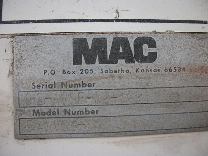 Used Dust Collector, Bin Vent, 3.6 SCFM, MAC, Pulse #S740056