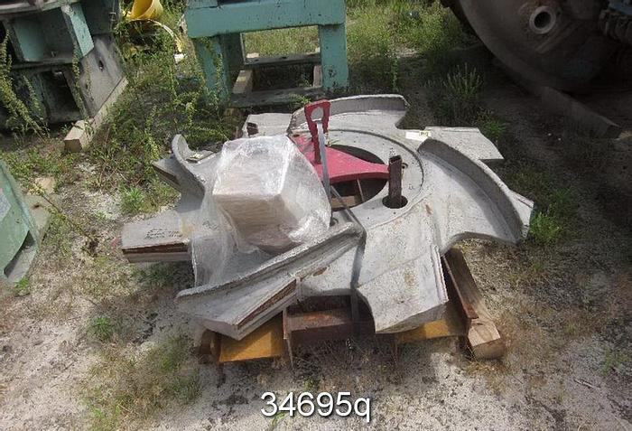 Used Kadant 14' Pulper, 57" Vokes Rotor, Diamond Grip Extraction Plate #34695