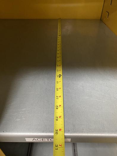 Used JustRite BS60 60 Gallon Flammable Cabinet 65"x 34"x 34" Manual Close