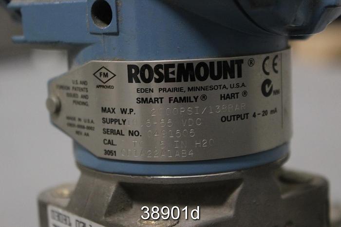 Unused Rosemount 3051CD1A22A1AB4 Pressure Transmitter #38901