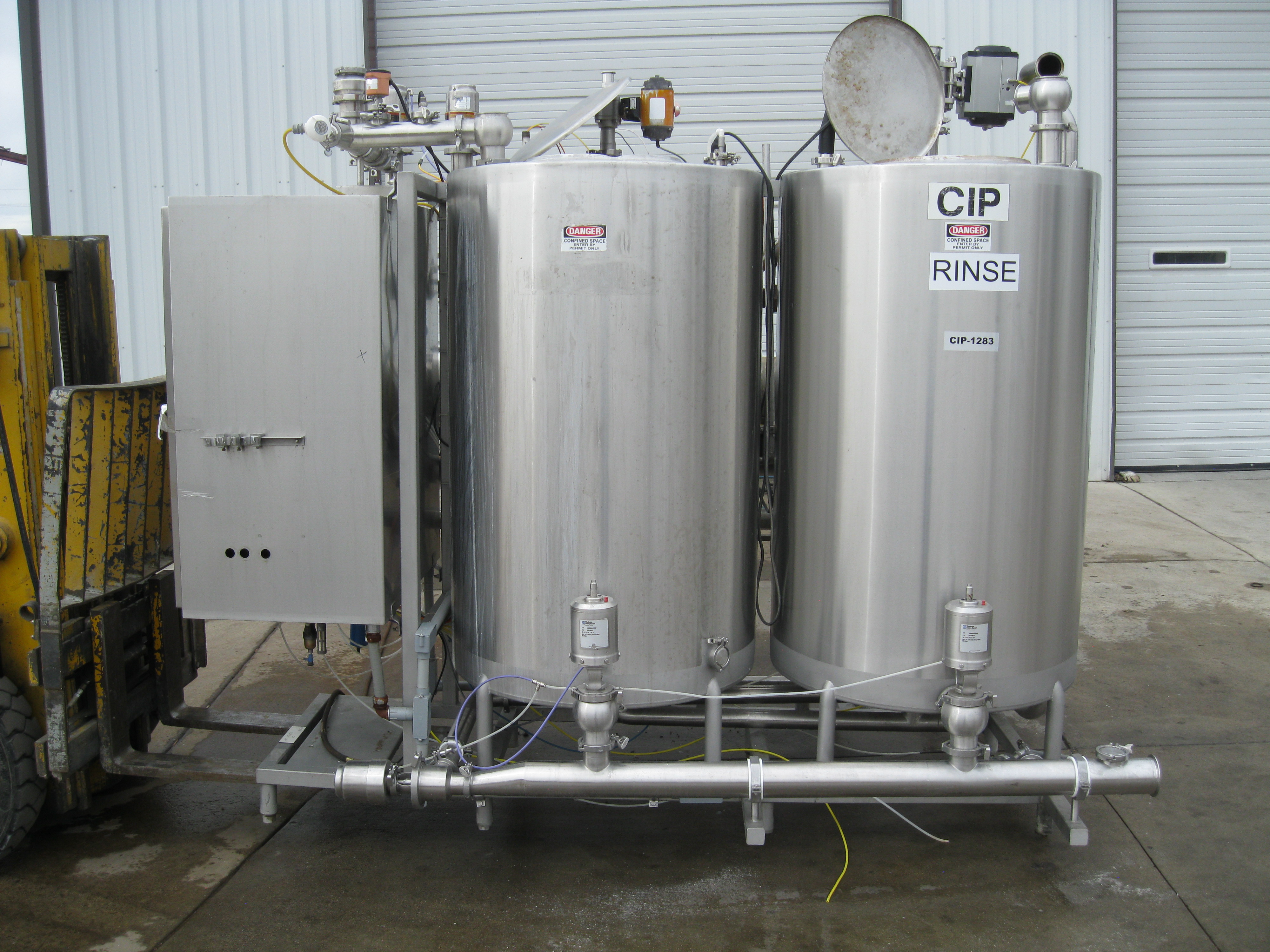 Used 2 TANK CIP SYSTEM - AS-IS or REFURBISHED