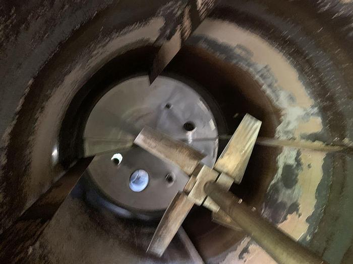 Used Tank, 2,000 Gallon, 316L Stainless Steel, UL 142, 5' X 14', Agitated #S743622