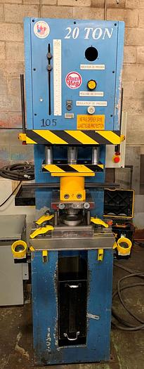 Used 20 TON, RK MACHINERY , HYDRAULIC C-FRAME PRESS