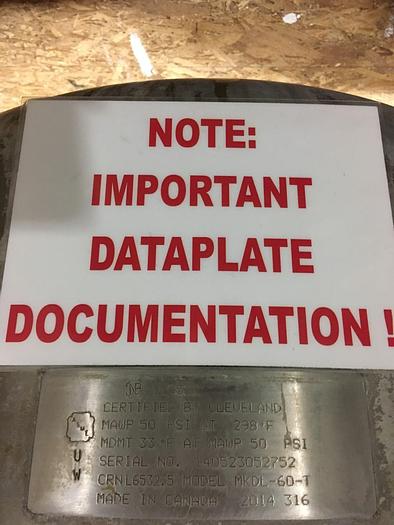 Used CLEVELAND RANGE #MKDL-60-T, 60 GAL. TILTING COOKER/MIXER "DIRECT" STEAM KETTLE, (#825)