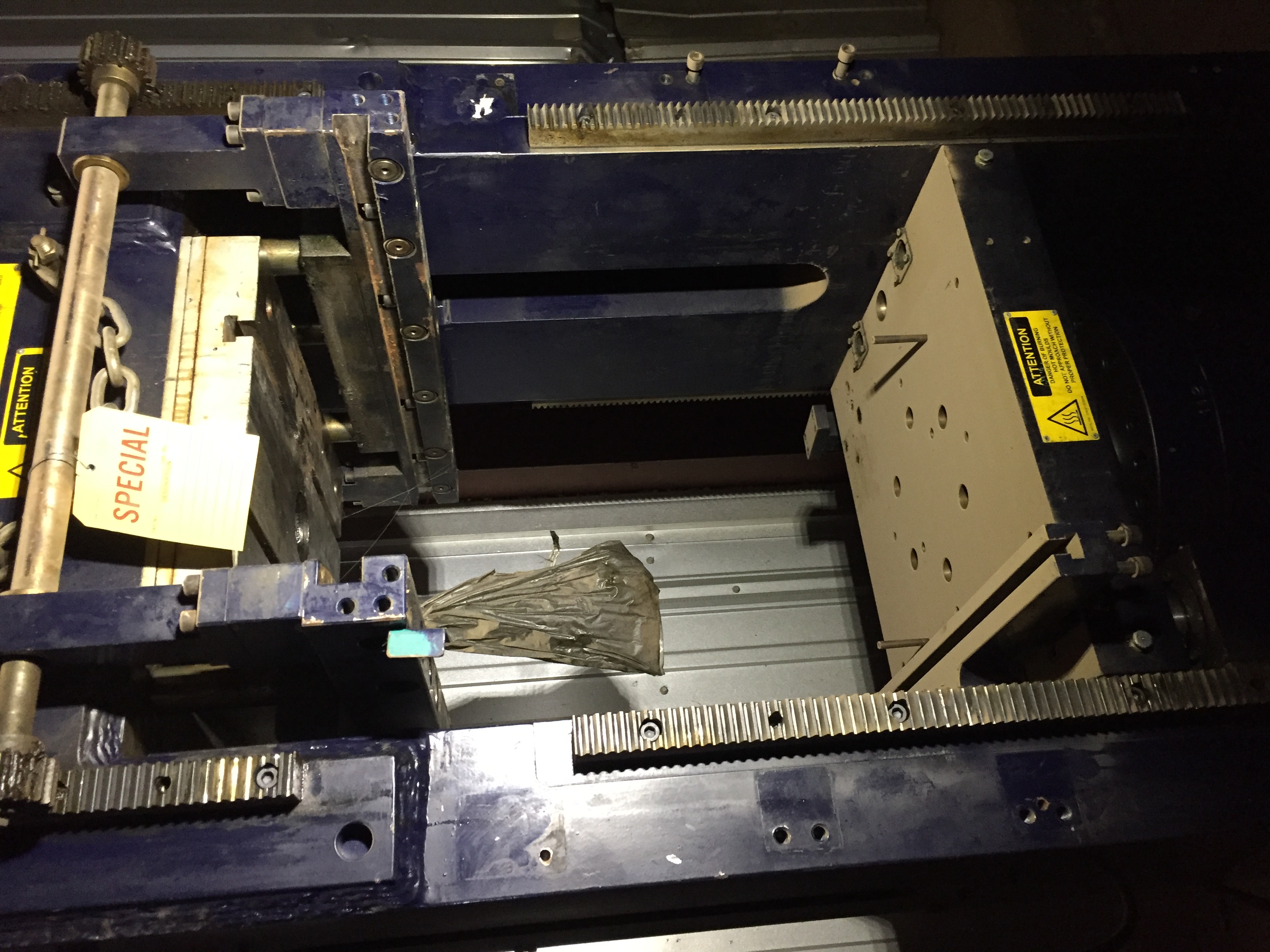 Used 200 Ton Rutil Up-Acting Hydraulic Press; Housing Type; Mfg. 2005; Low Profile; P.O.R.