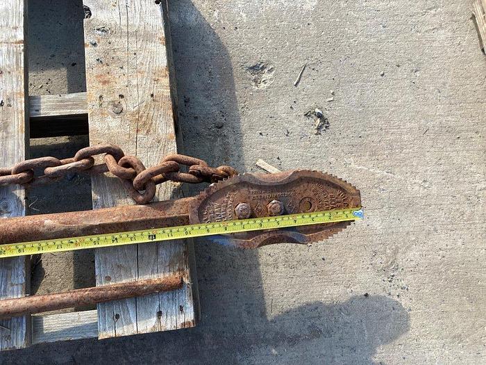 Used Vulcan 35 Bijaw 63" Chain Pipe Wrench Vise Tong