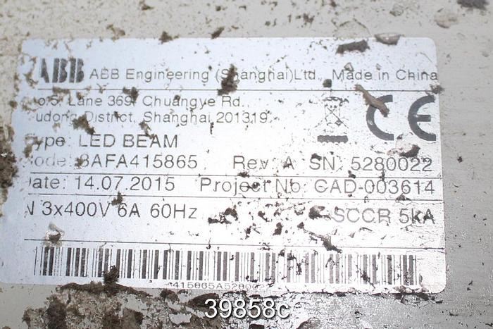 Used ABB LED Beam Defect Capture Monitor, 8AFA415865 with HDI9 Imaging System #39858