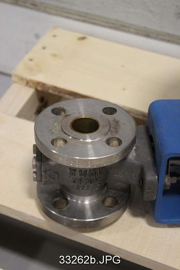 Used Neles Jamesbury R21CB01AJJK 1" V-Ball Control Valve #33262