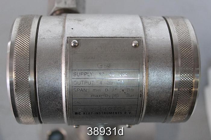 Used Klay Instruments 2000-3-F-S-G18 Pressure Transmitter #38931