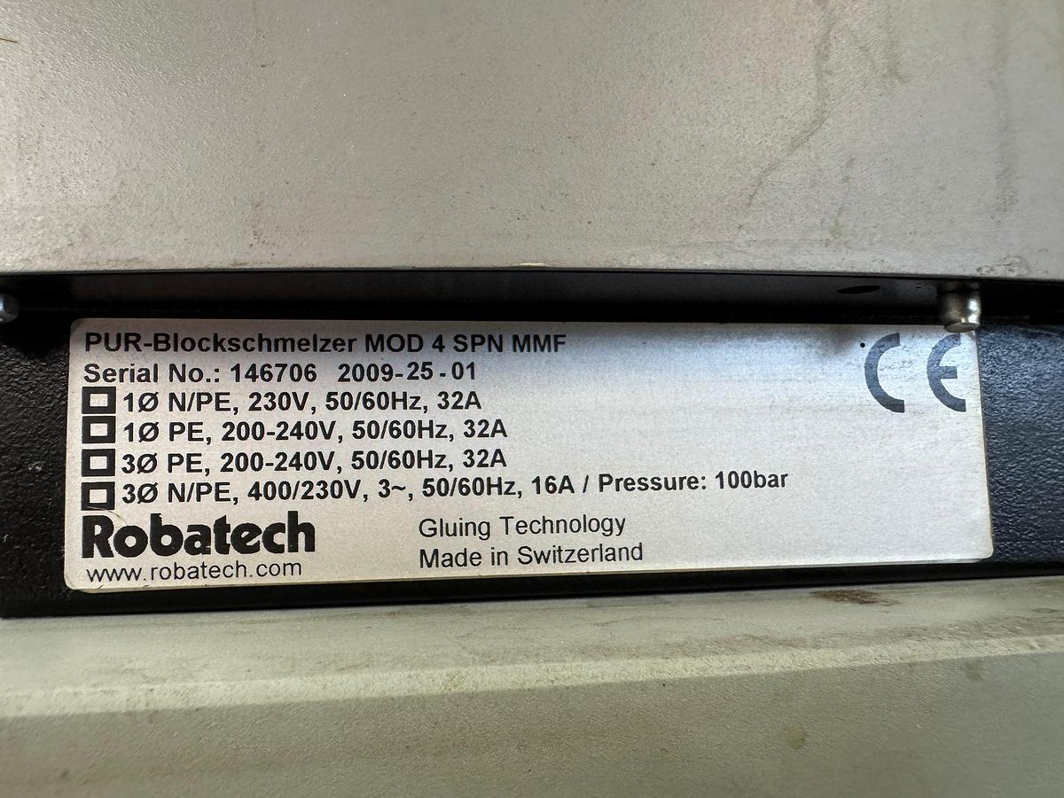 Used Robatech PUR-Blockschmelzer MOD 4 SPN MMF - (Müller Martini Acoro) (2009)