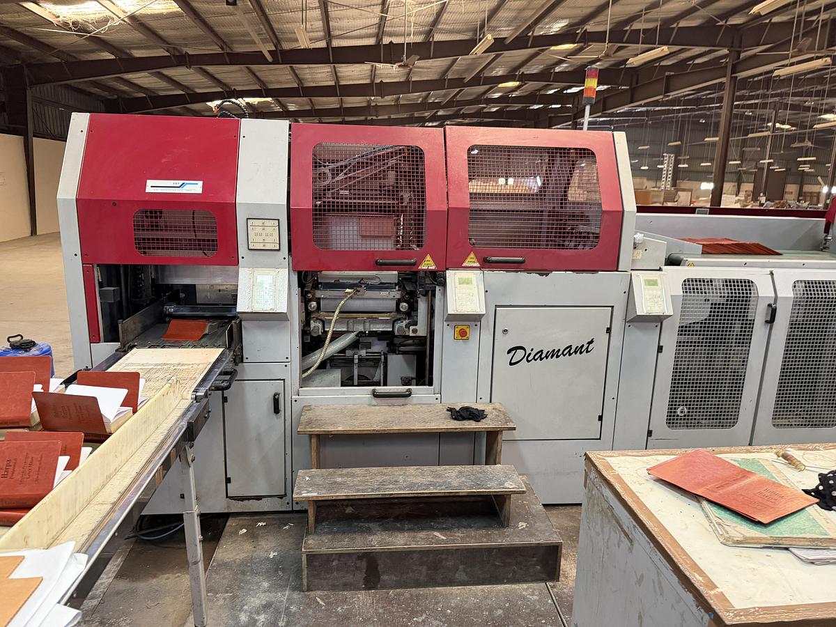 Used Müller Martini - VBF hard cover book line Diamant (2001)