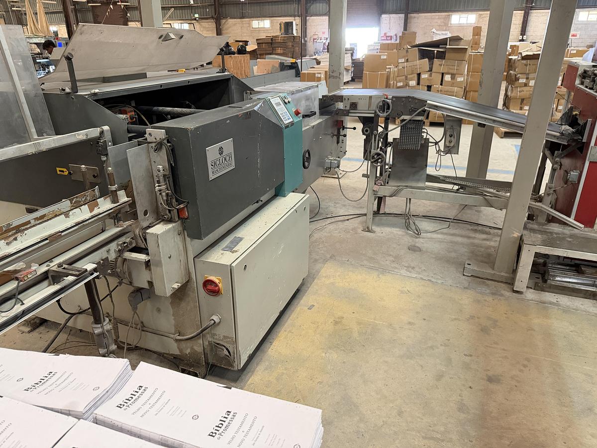Used Sigloch book back gluing machine SB-3100/2 (2005)