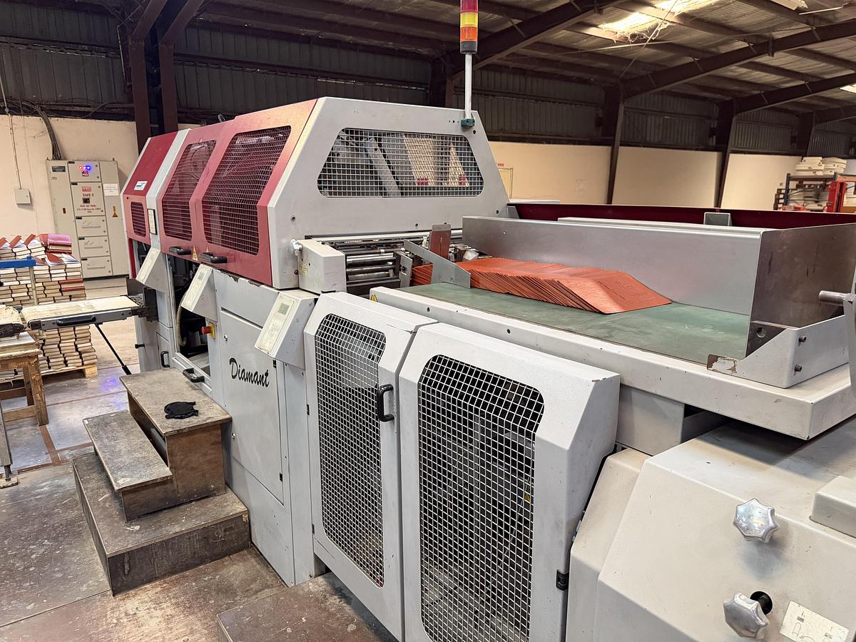 Used Müller Martini - VBF hard cover book line Diamant (2001)