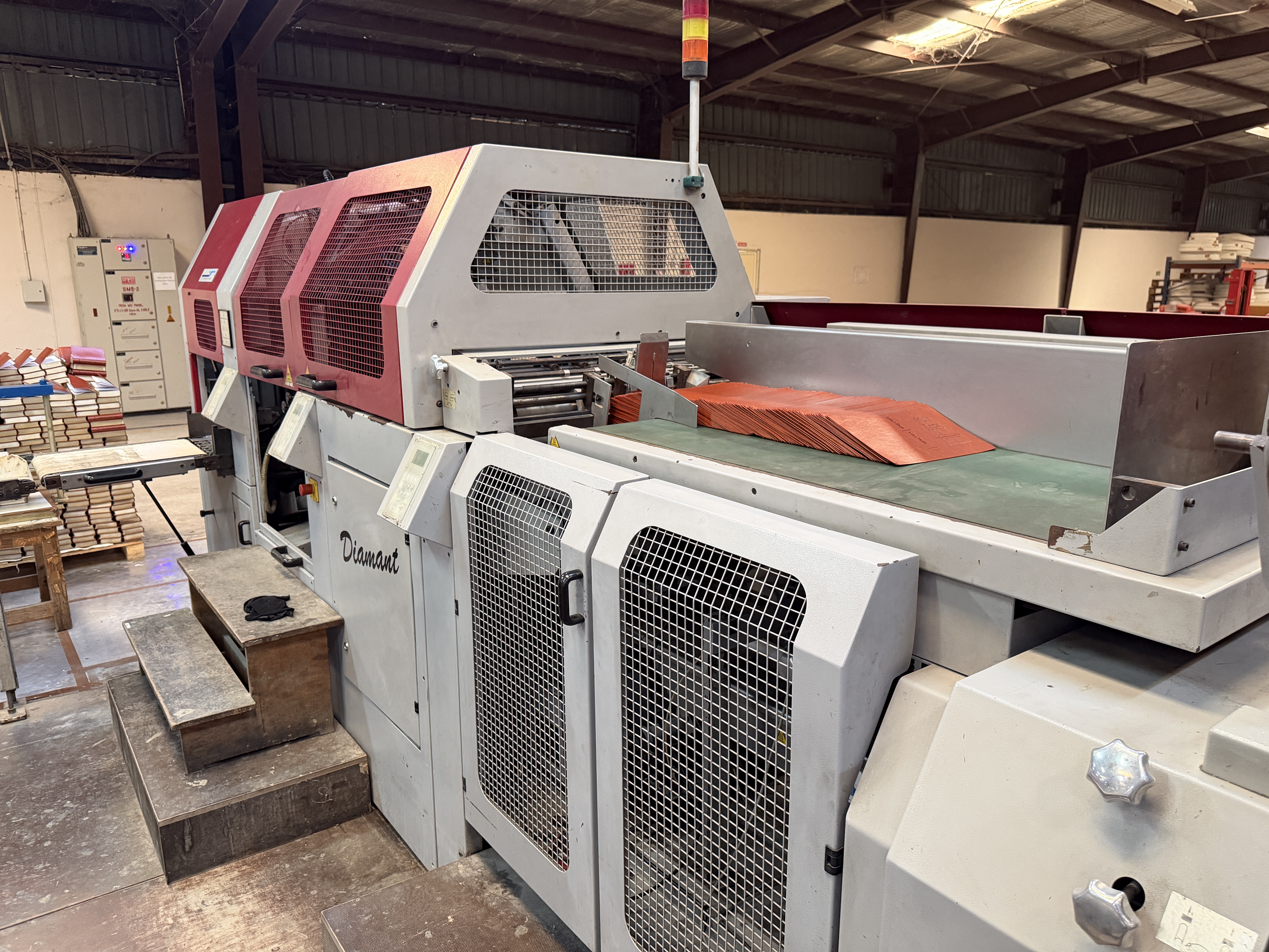 Used Müller Martini - VBF hard cover book line Diamant (2001)