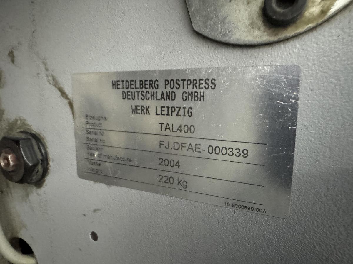 Used Heidelberg signature feeder TAL 400 (2004)