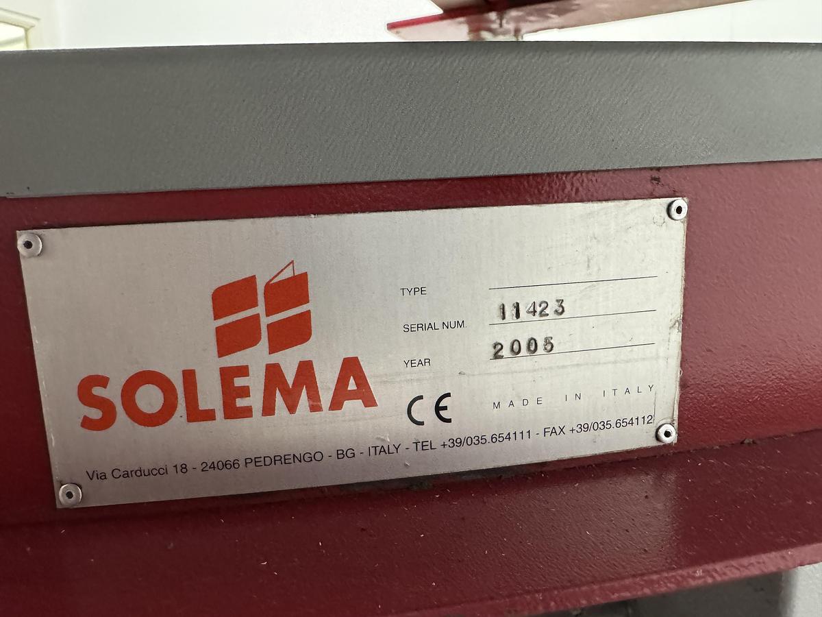 Used Solema Straight and 90° conveyor system, with lifting table (no2)
