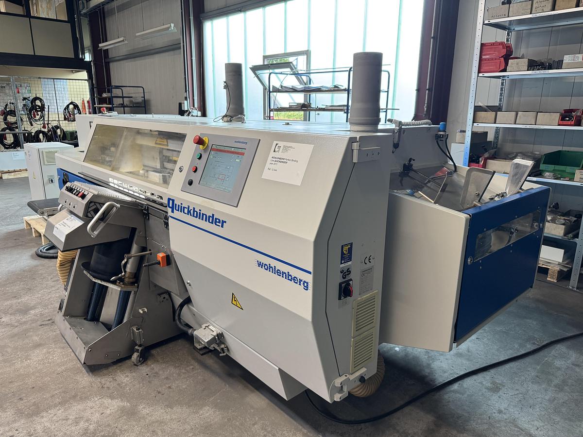 Used Wohlenberg perfect binder Quickbinder (2011)