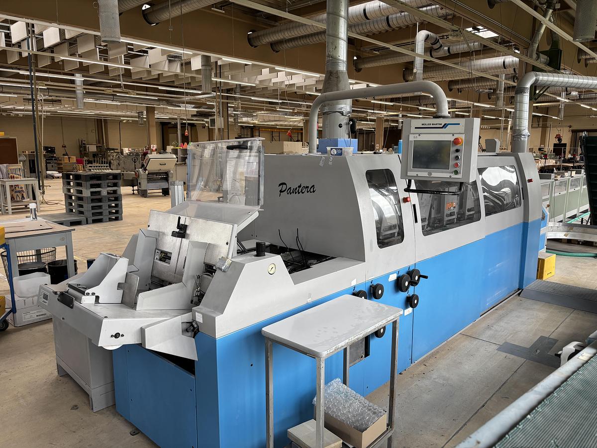 Used Müller Martini perfect binder Pantera 1577 (2008)