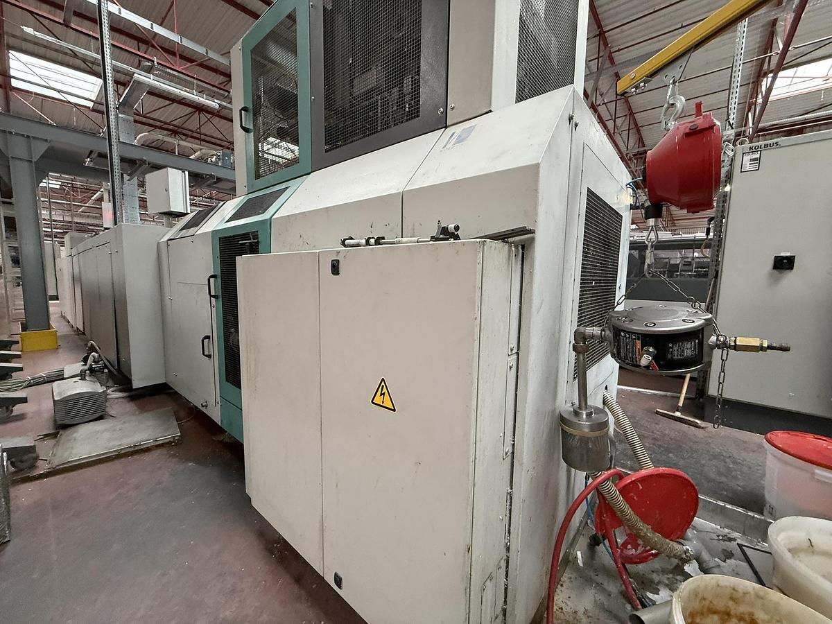 Used Kolbus hard cover book line BF 527 + FE 604 + DS 391 (2004)