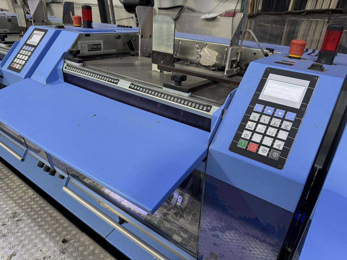 Used Müller Martini saddle stitcher Primera C140 (2009)