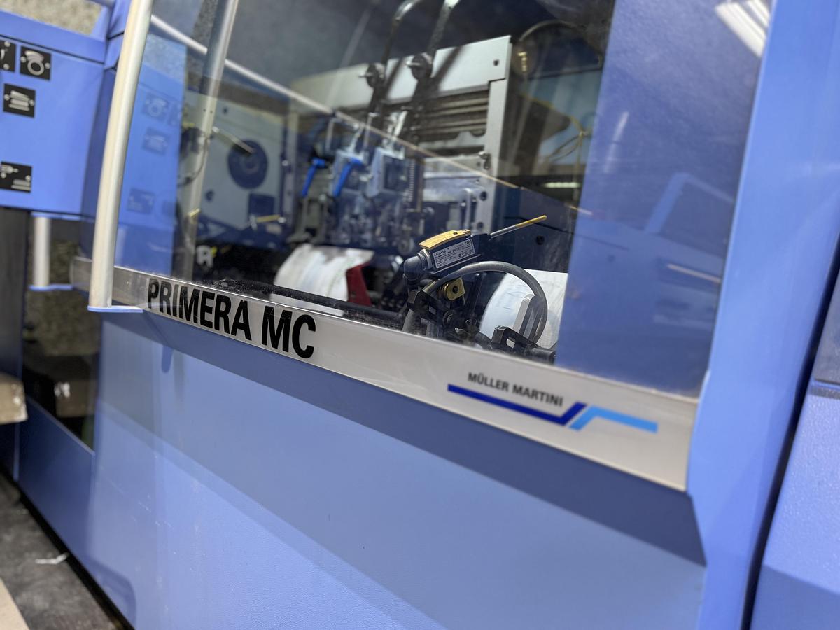 Used Müller Martini saddle stitcher Primera MC (2018)