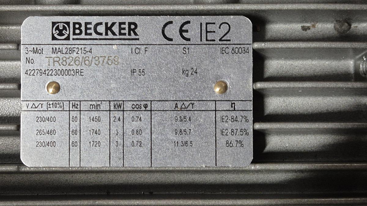 Becker part no.: KVT 3.80