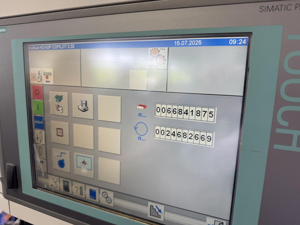 Used Kolbus three knife trimmer HD 143.P (2015)