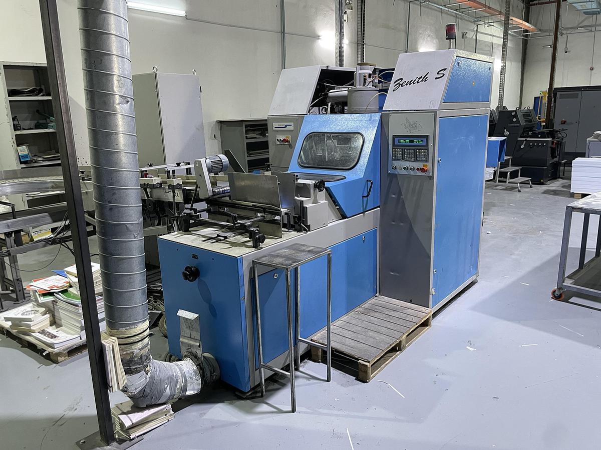 Used Müller Martini three knife trimmer Zenith-S 3672 (2001)