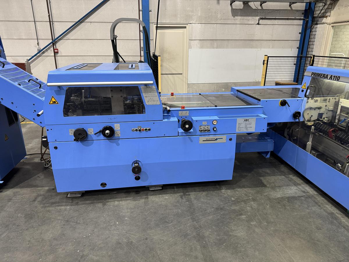 Used Müller Martini saddle stitcher Primera A110 (2008)