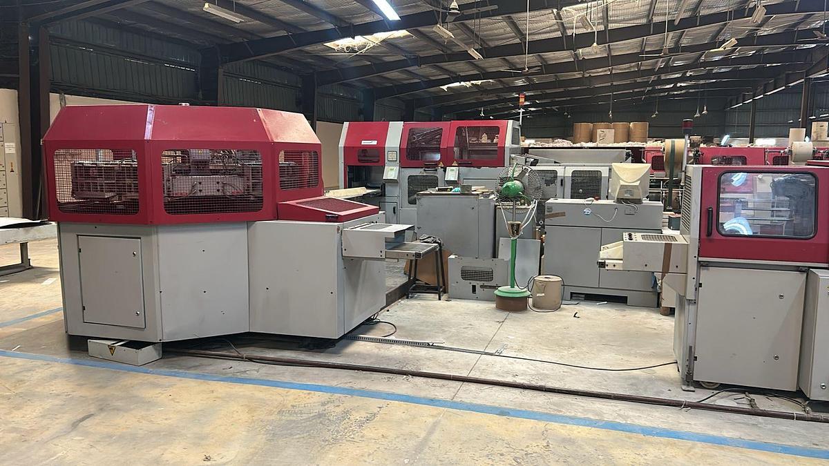 Used Müller Martini - VBF hard cover book line Diamant (2001)