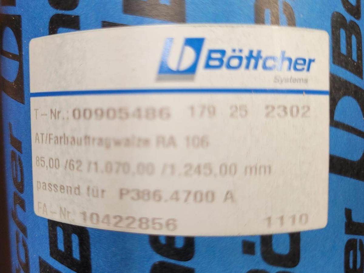 KBA RA 106 inking + dampening rollers