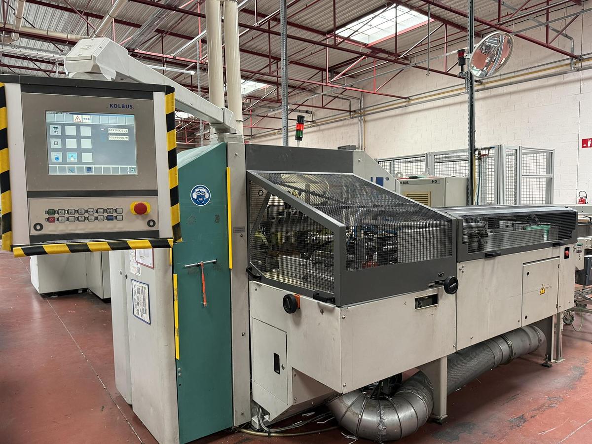 Used Kolbus three knife trimmer HD 142.P (2004)