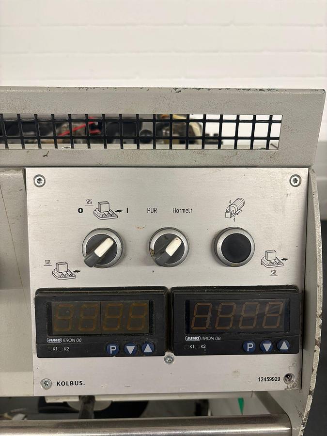 Used Kolbus PUR + EVA Spine gluing unit (2005)
